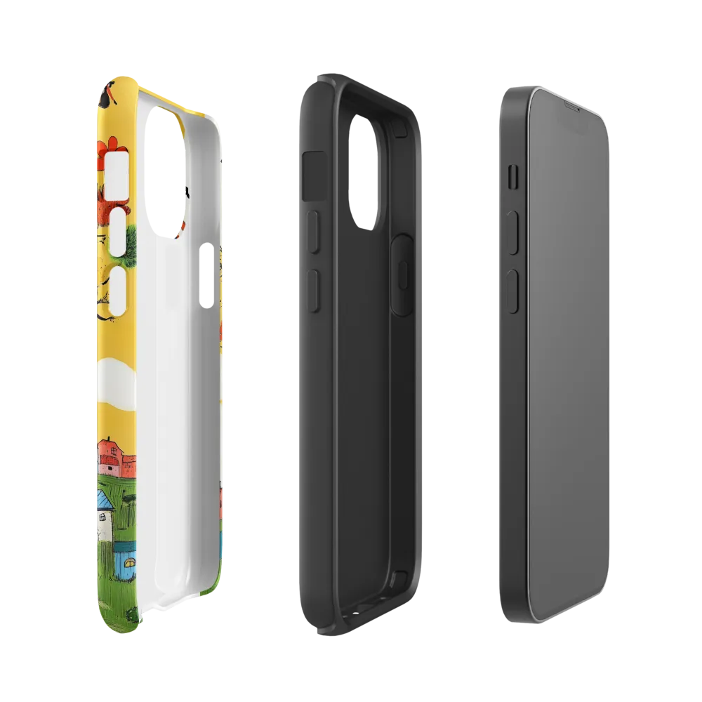 Whimsical Blooms of Life | Phone Case |  13 mini | Tough Case | Glossy