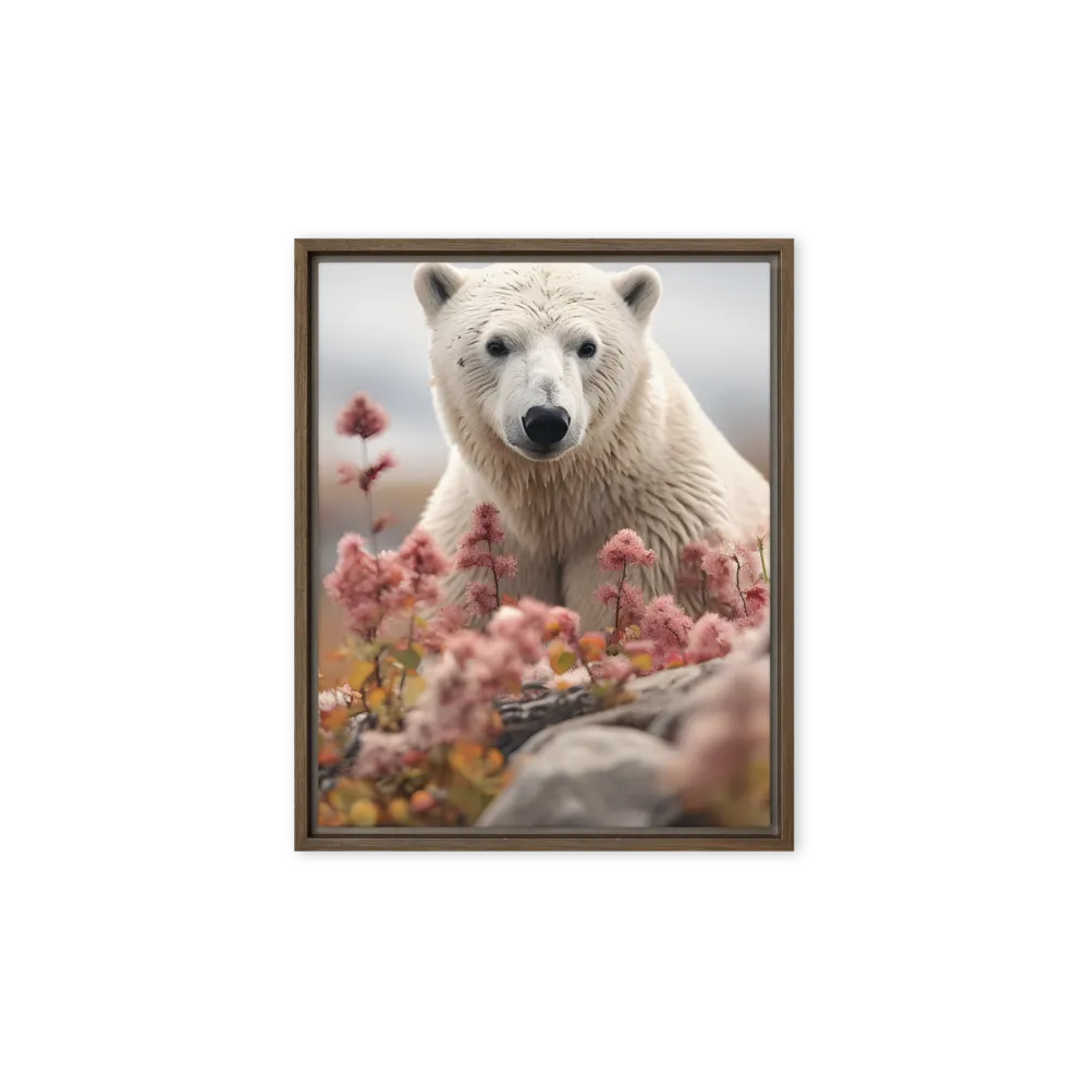Curiosity Among Blooms: The Polar Bear
