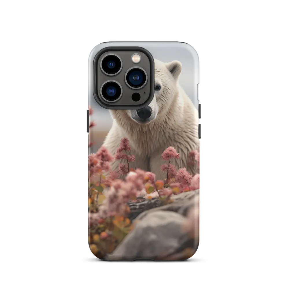 Curiosity Among Blooms: The Polar Bear