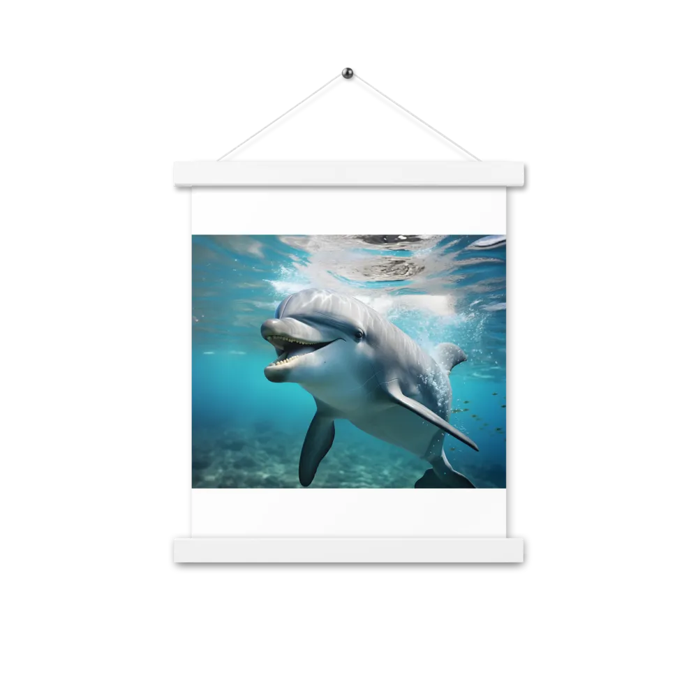 Joyful Marine Grace | Poster With White Wood Hanger | 11″×14″