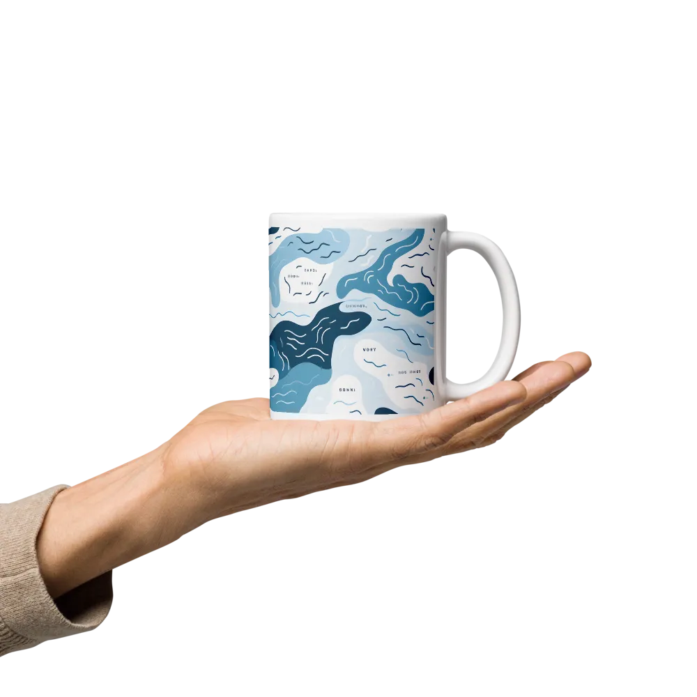 Flowing Waters: An Abstract Journey | Mugs | Multiple Sizes & Colors