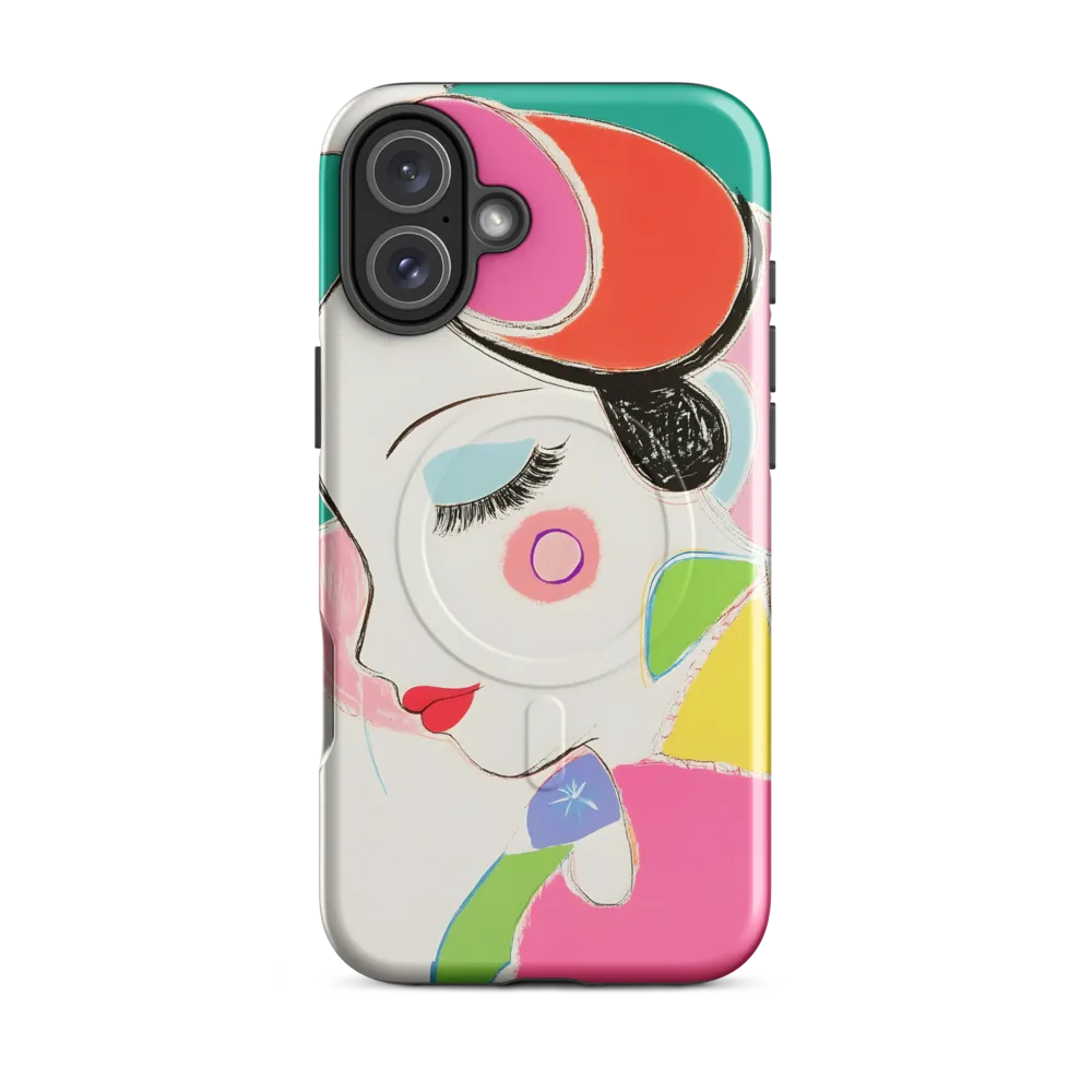 Whimsical Portrait in Colorful Abstraction