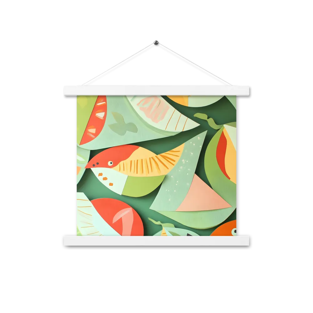 Nature's Palette | Poster With White Wood Hanger | 14″×14″