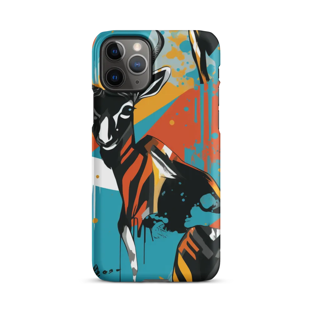 Dynamic Antelope in Vivid Abstract