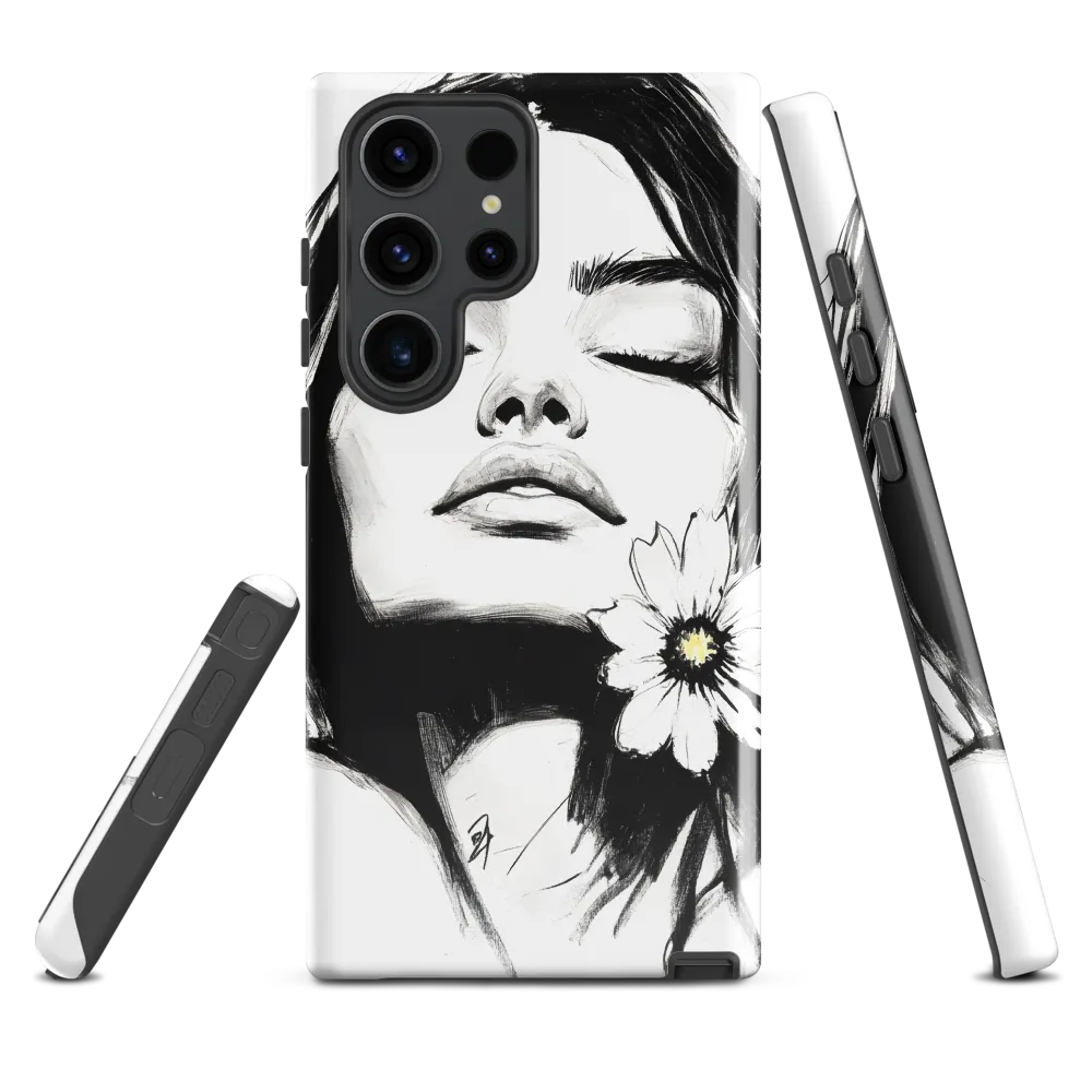 Serenity in Ink | Phone Case |  S23 Ultra | Tough Case | Glossy