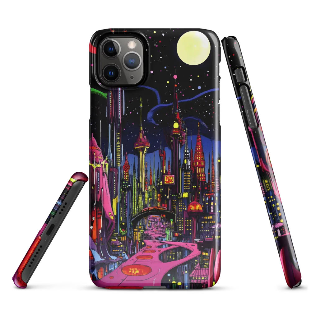 Neon Dreams of a Futuristic City | Phone Case |  11 Pro Max | Snap Case | Glossy