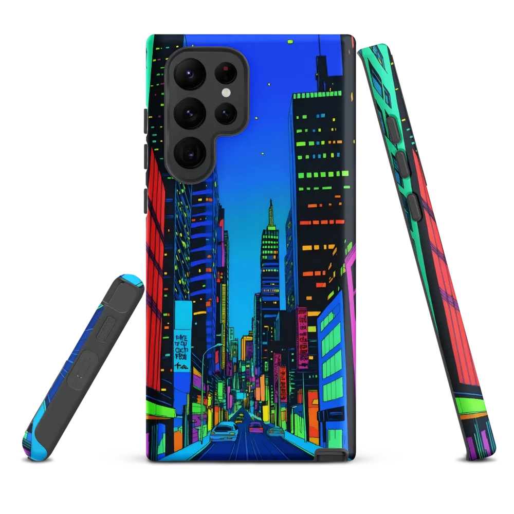 Neon Dreamscape: A Futuristic City at Dusk