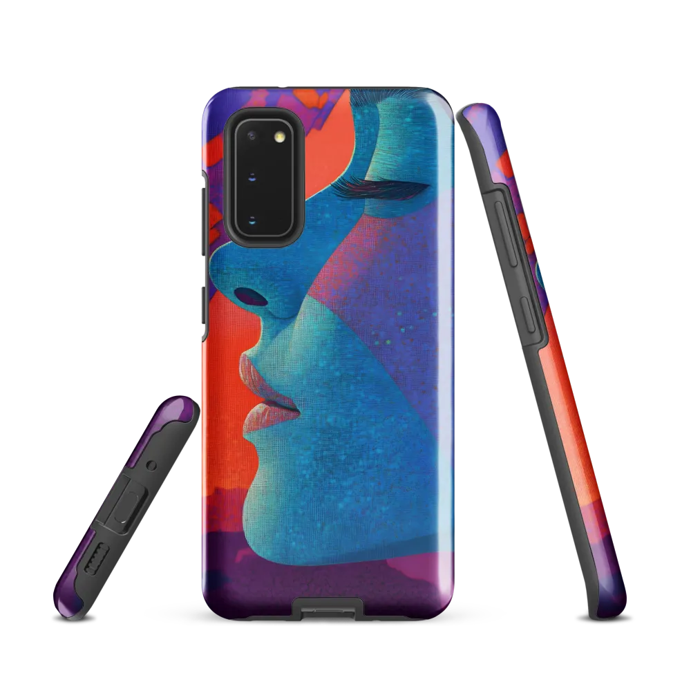 Cyan Profile with Magenta Mosaic