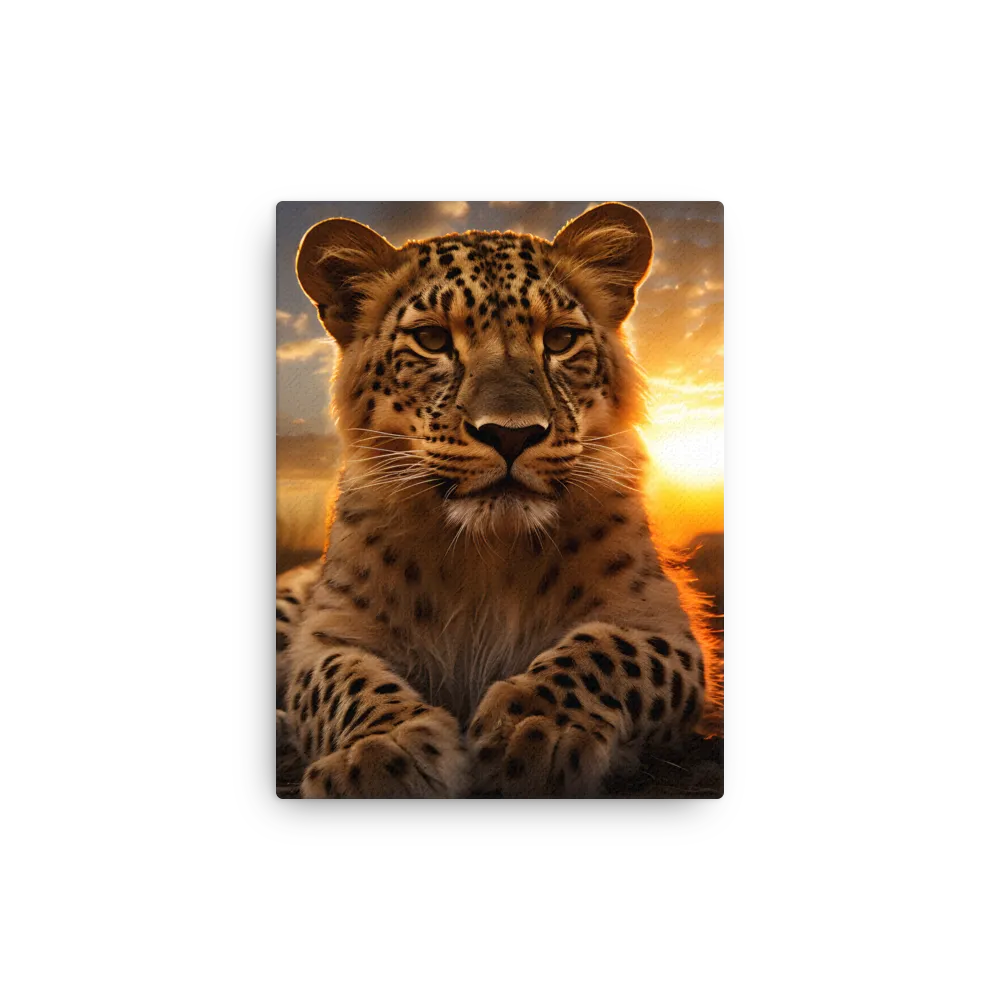 Regal Presence: The Leopard at Sunset