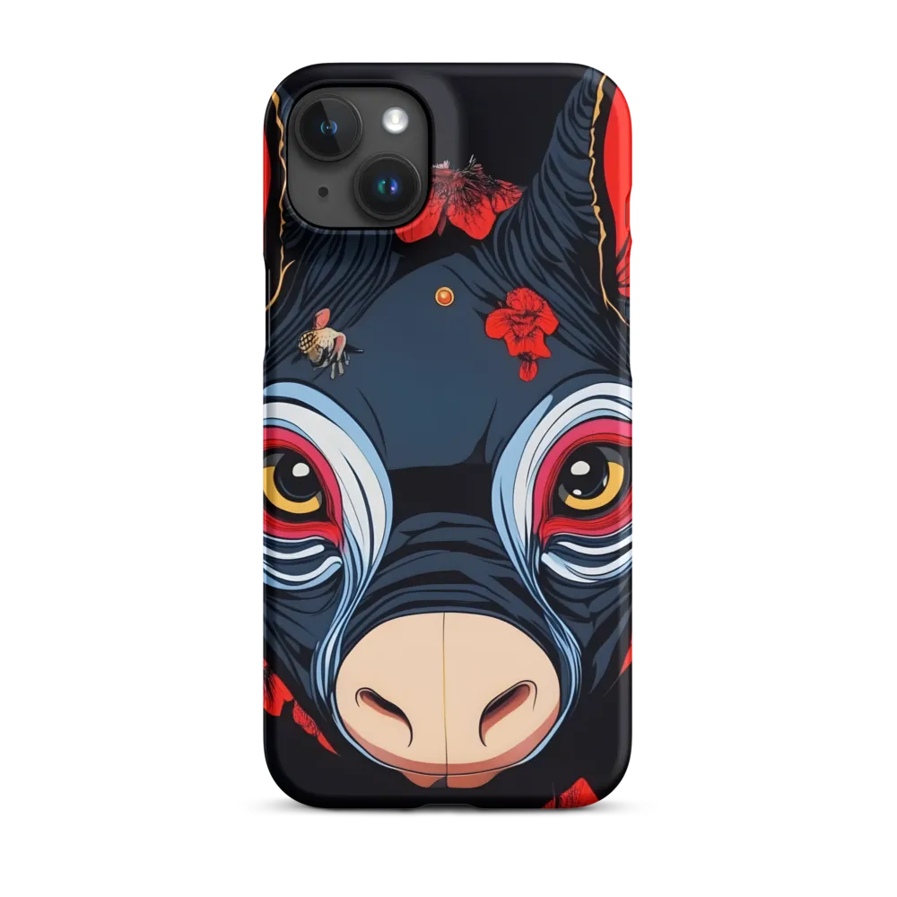 Mystical Bull with Floral Motifs
