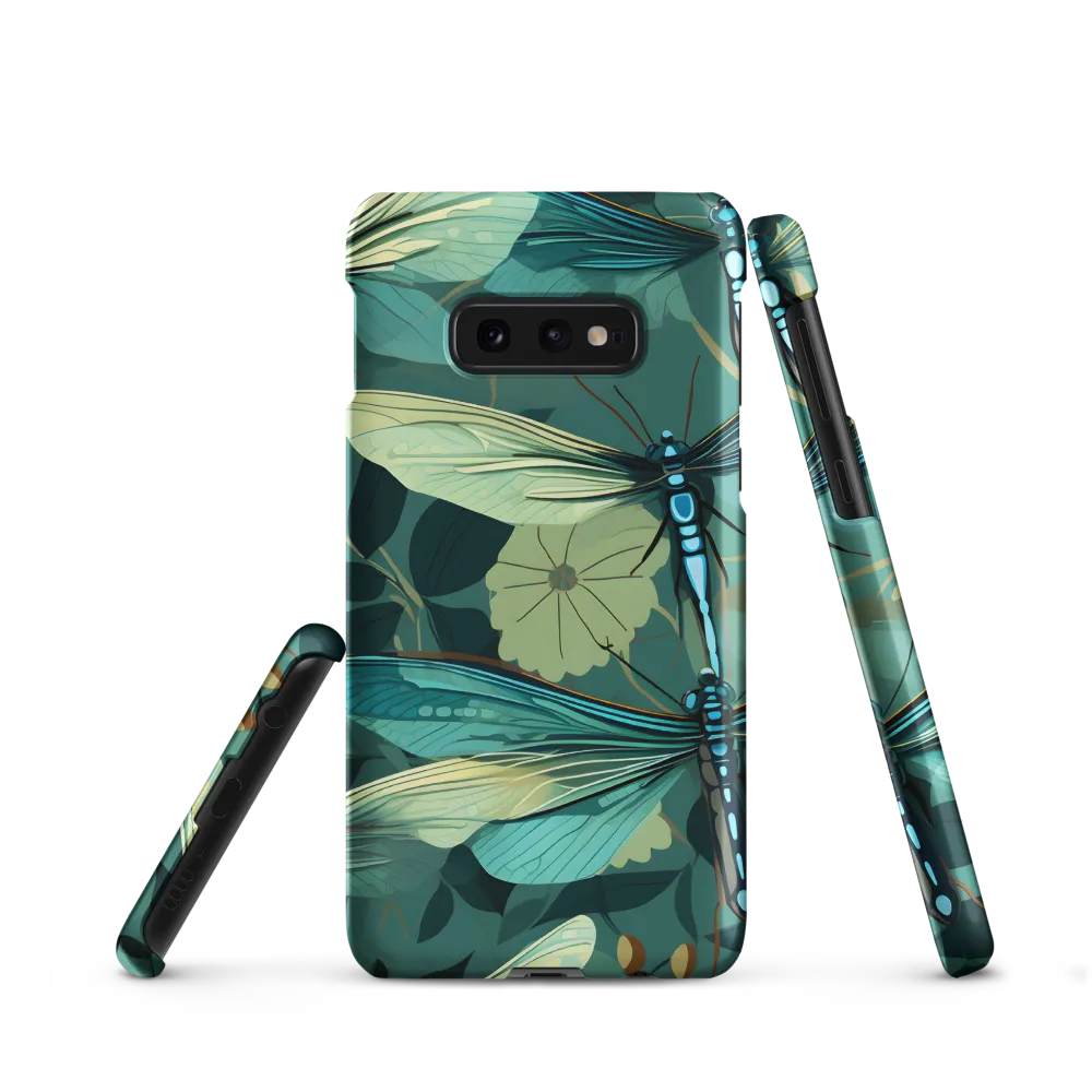 Whispers of Nature: Dragonflies in Harmony | Phone Case |  S10e | Snap Case | Matte