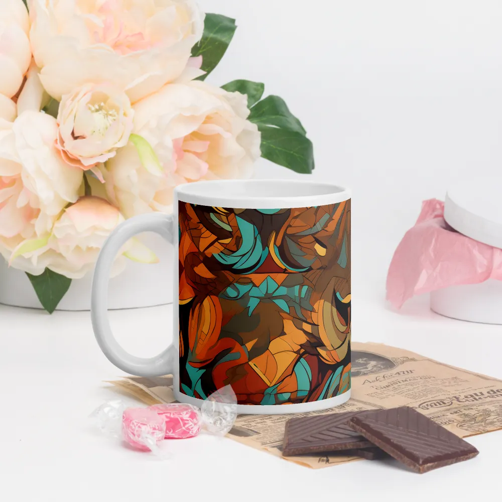 Fierce Royalty: A Geometric Exploration of Lions | Mugs | Multiple Sizes & Colors