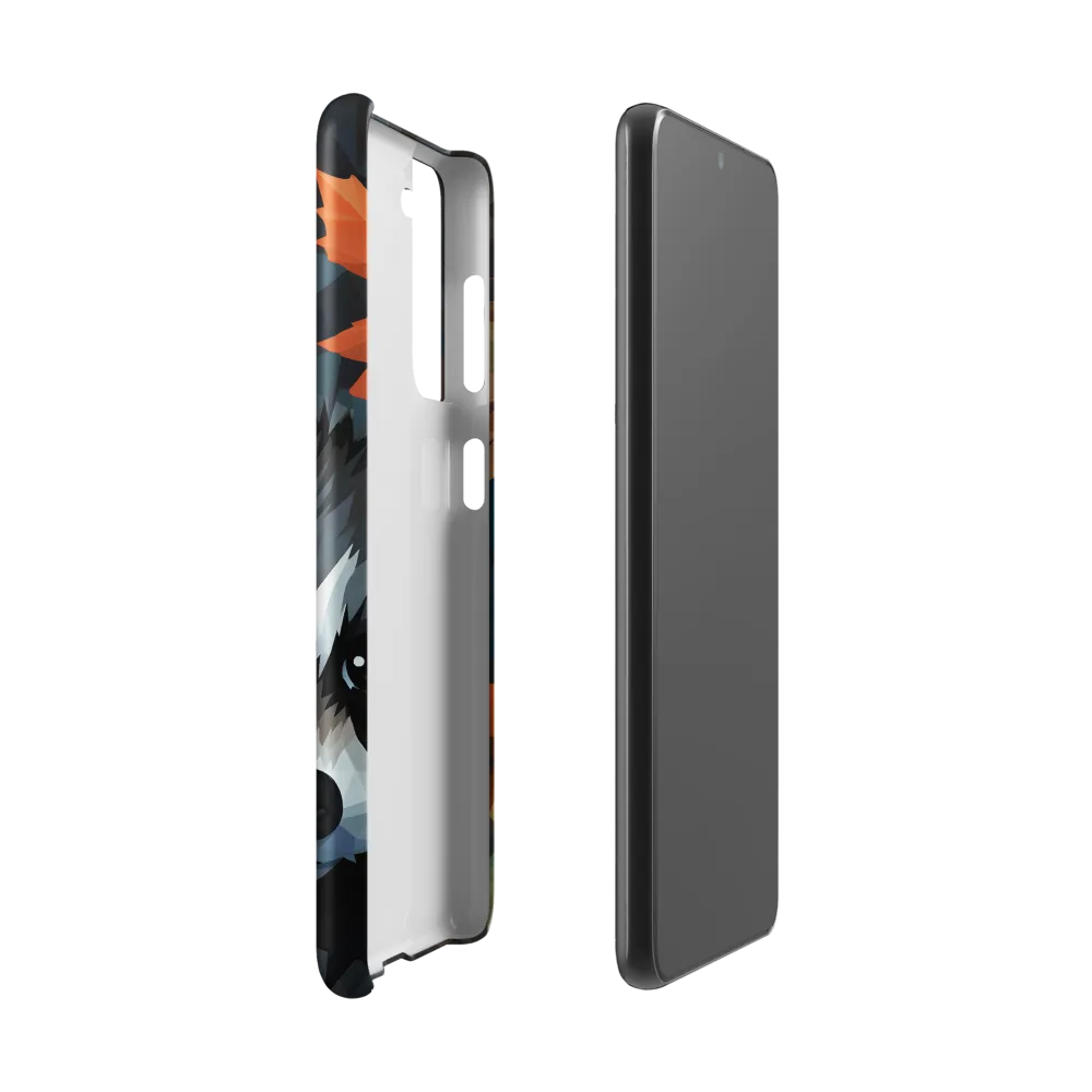 Whispers of Autumn: The Raccoon's Gaze | Phone Case |  S21 | Snap Case | Matte