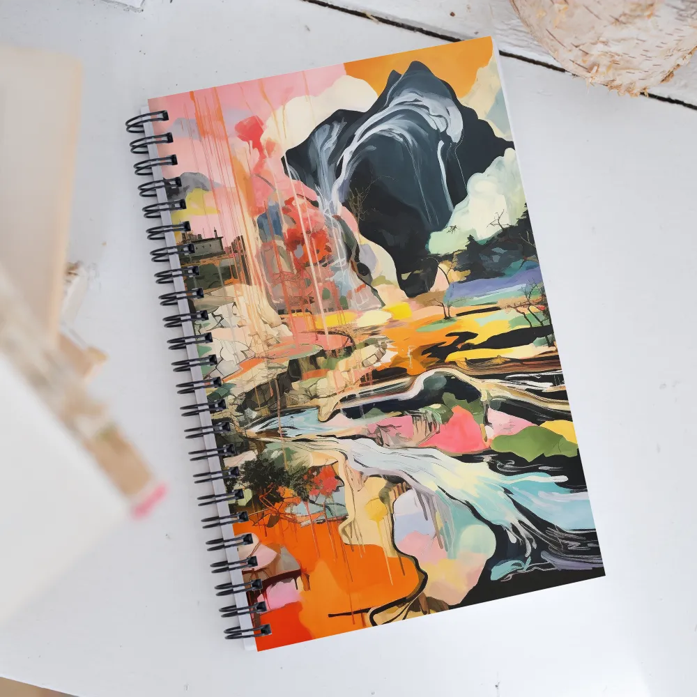 Ethereal Landscapes: A Symphony of Color | Spiral Notebook