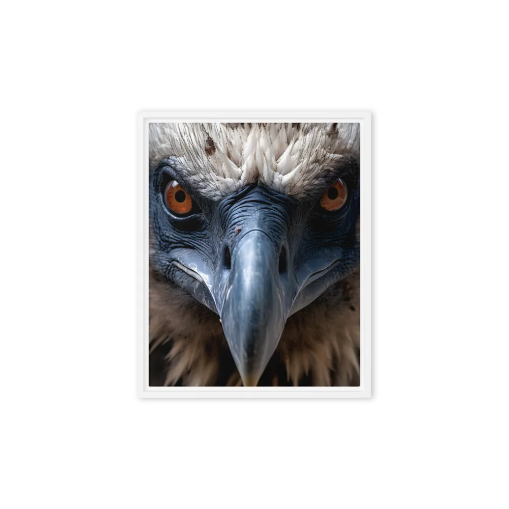 The Gaze of Strength | Canvas with White Frame | 8″×10″