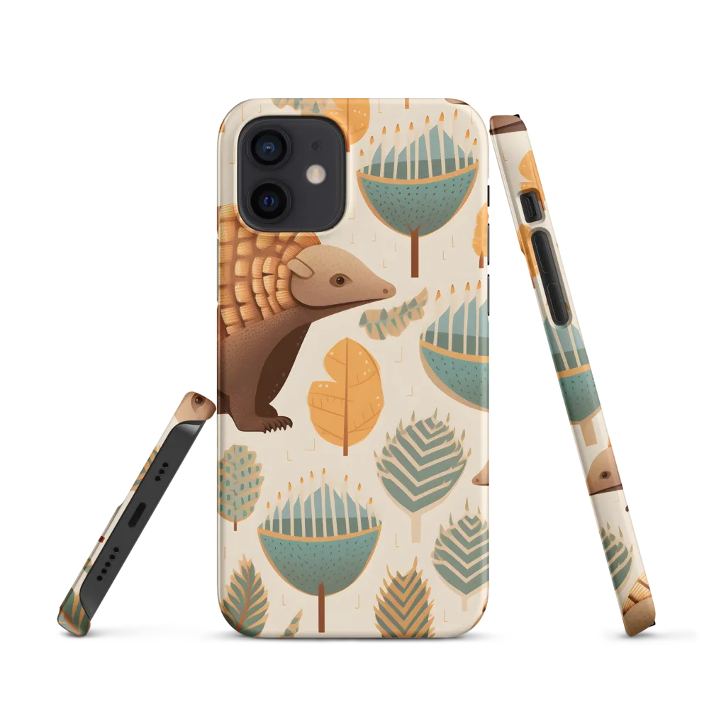 Pangolins in a Whimsical Habitat | Phone Case |  12 | Snap Case | Matte