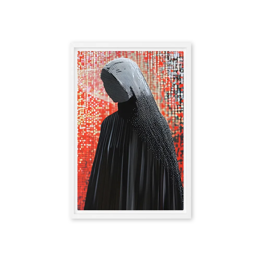 Veil of Modernity | Canvas with White Frame | 12″×18″