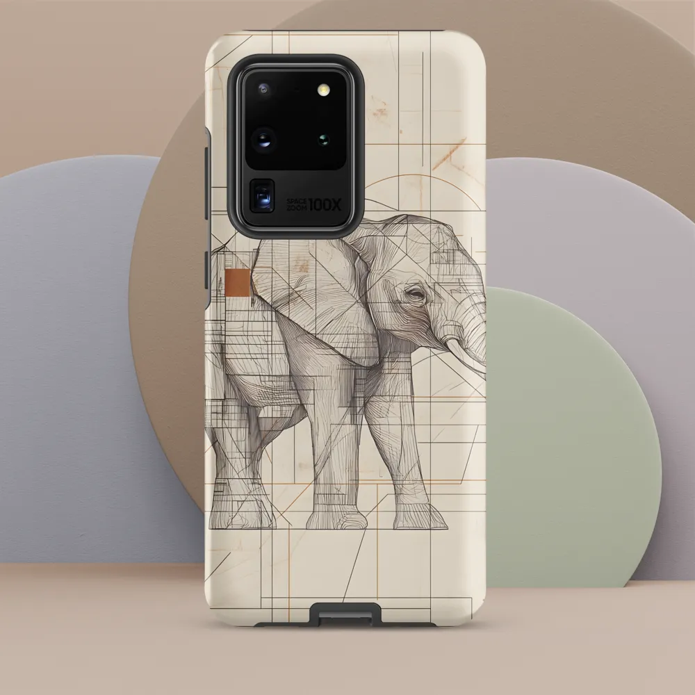 Geometric Elegance: The Steel Elephant
