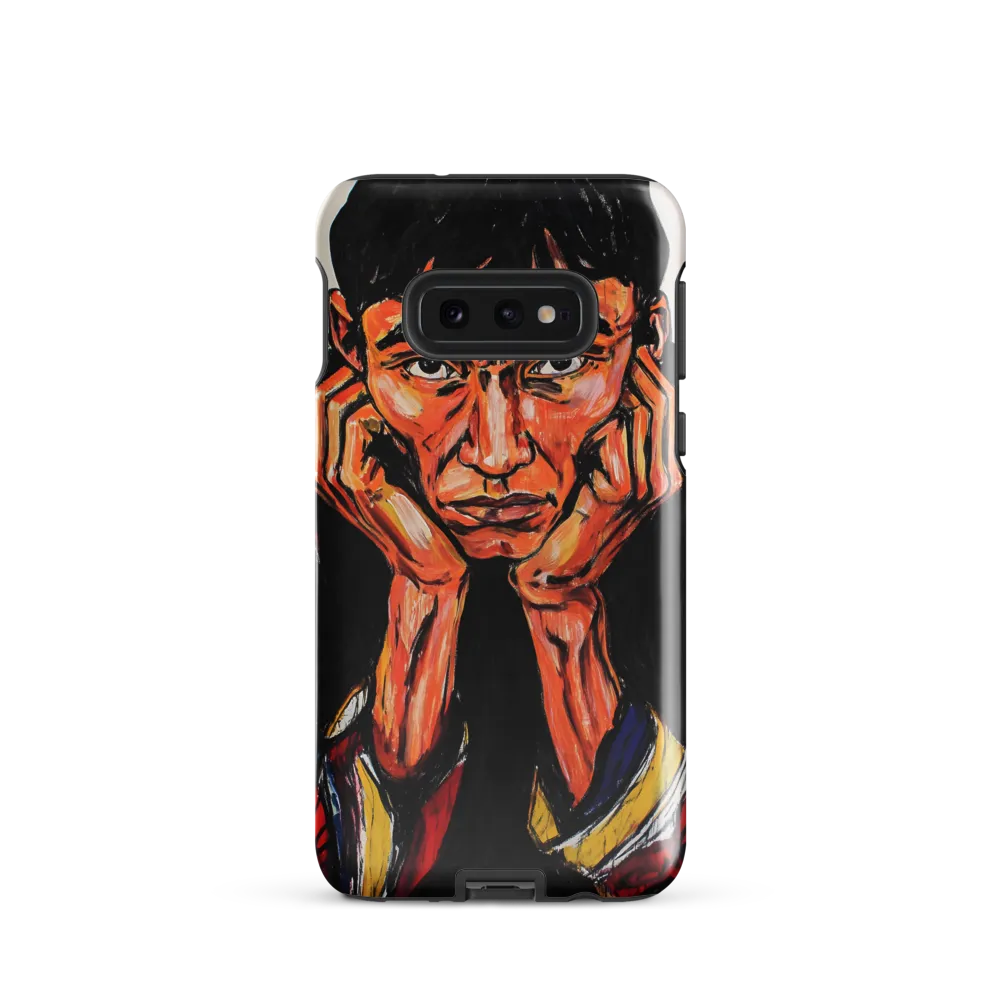 Contemplative Intensity: An Expressionist Portrait