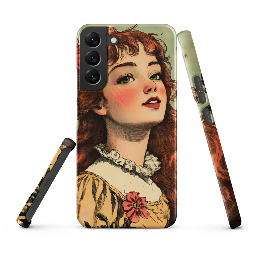 Whimsical Portrait of a Flower-Adorned Girl