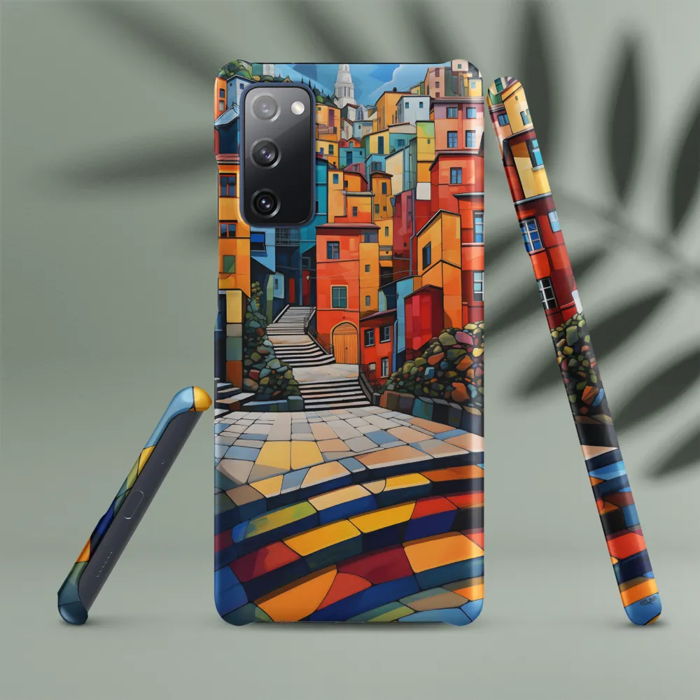 Vibrant Village: A Cubist Journey