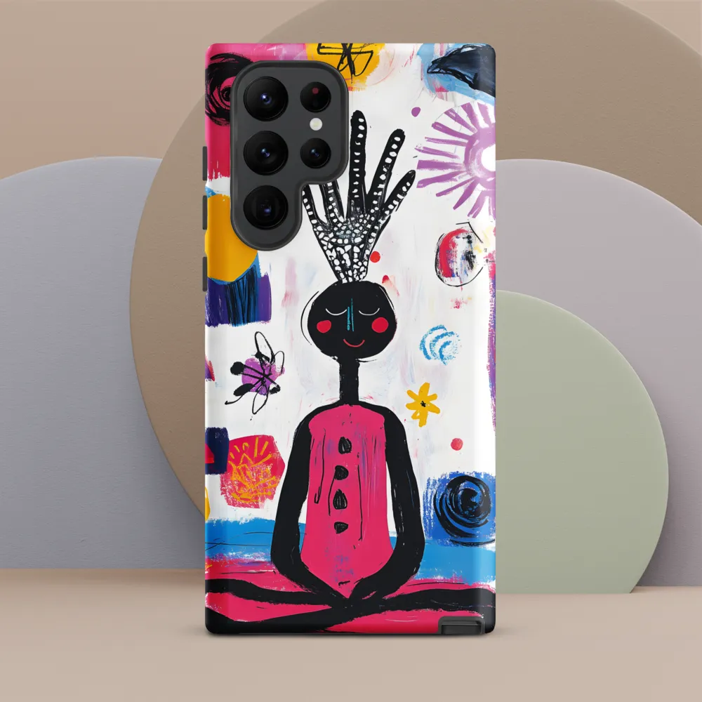 Crowned Serenity: A Meditative Journey | Phone Case |  S22 Ultra | Tough Case | Matte