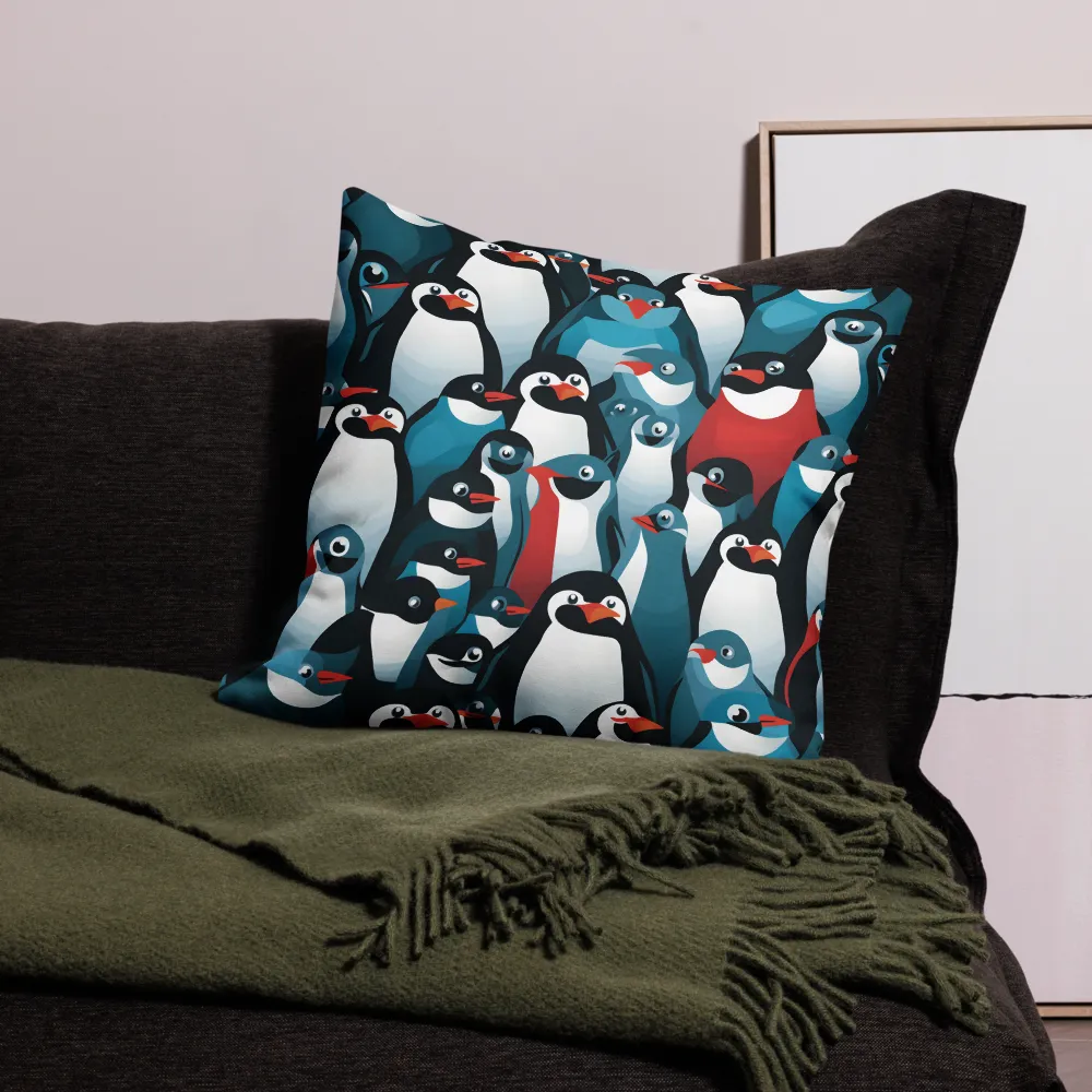 Penguin Parade | Pillow & Pillow Case | Multiple Sizes