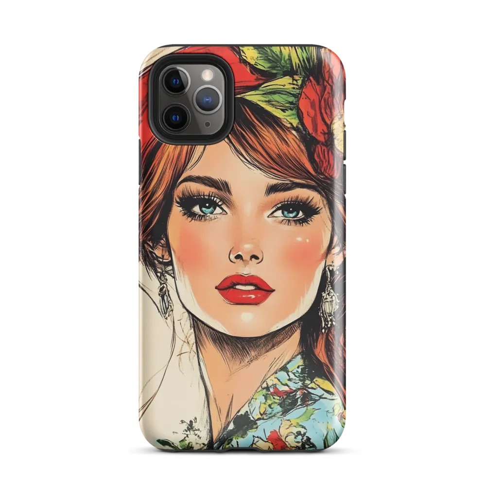 Radiant Elegance: A Portrait of Timeless Beauty | Phone Case |  11 Pro Max | Tough Case | Glossy