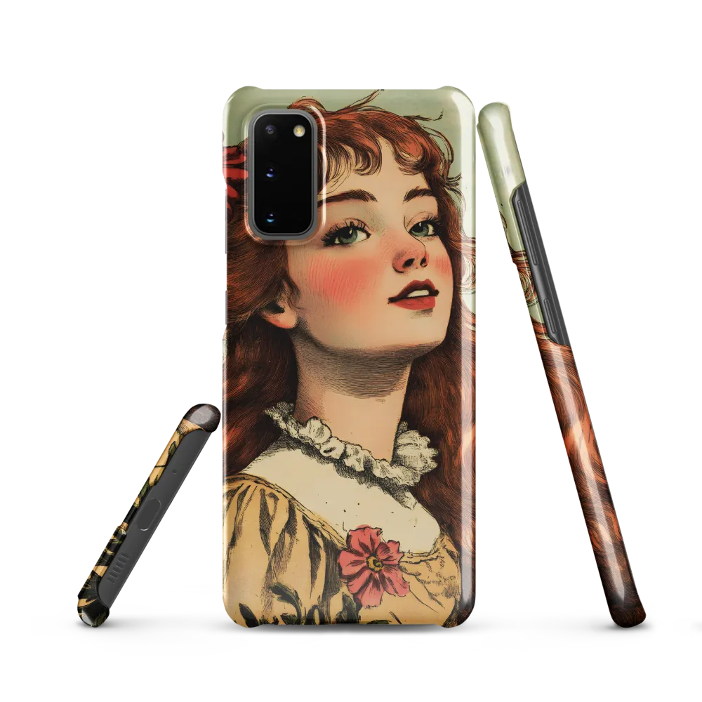 Whimsical Portrait of a Flower-Adorned Girl