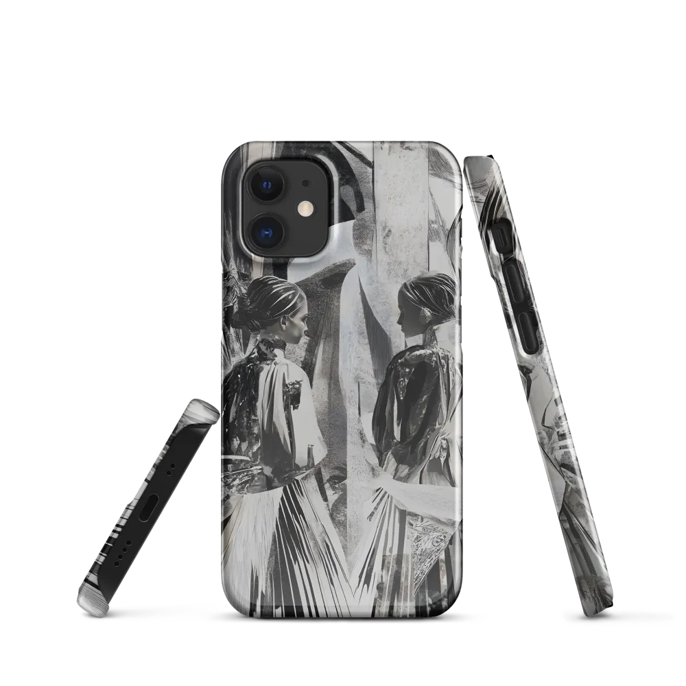 Reflections in Monochrome | Phone Case |  12 Mini | Snap Case | Glossy