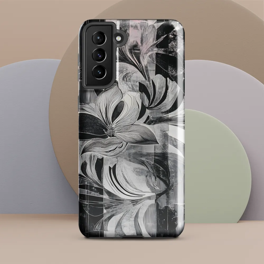 Floral Fusion in Monochrome