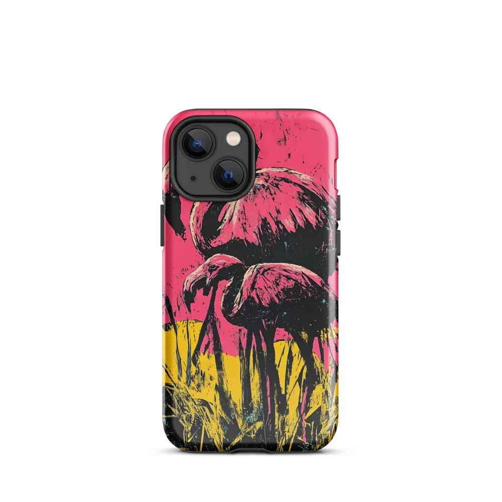 Flamingo Duet: A Pop Art Expression