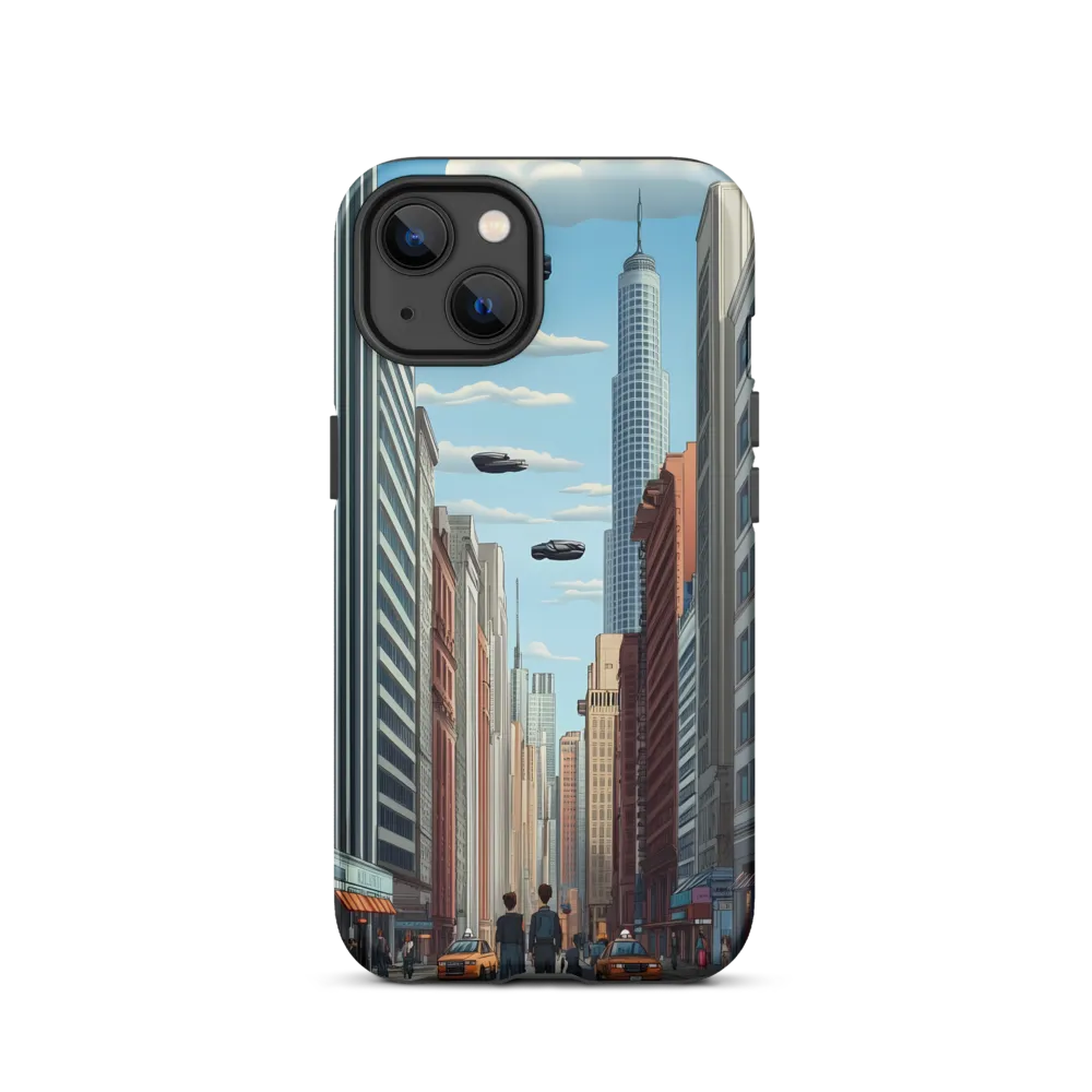 Futuristic Stroll through the Urban Skyline