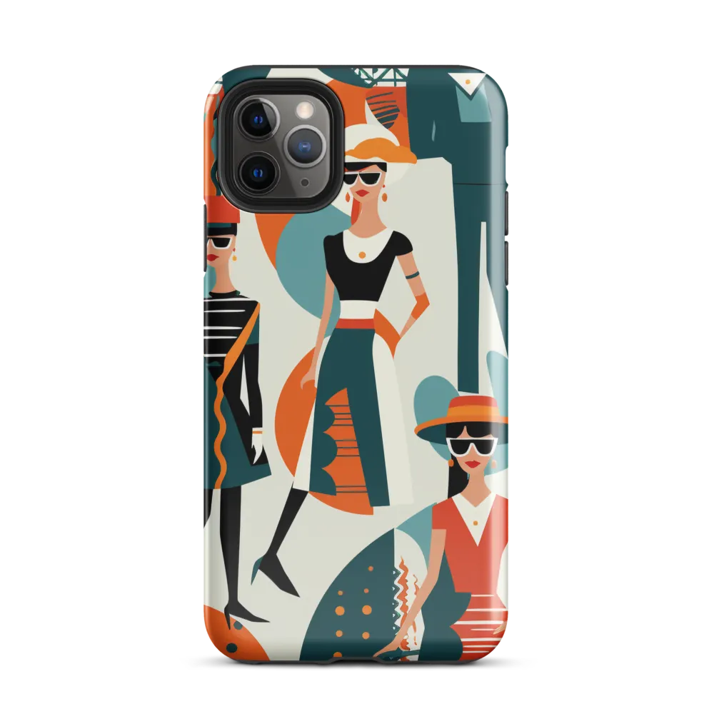 Chic Figures in Pop Art | Phone Case |  11 Pro Max | Tough Case | Glossy