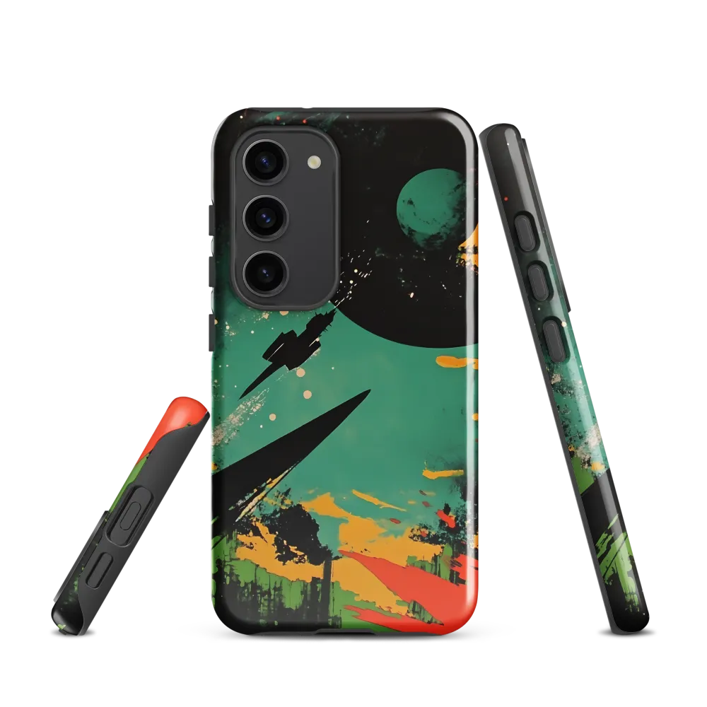 Journey Through the Cosmic Canvas | Phone Case |  S23 | Tough Case | Glossy