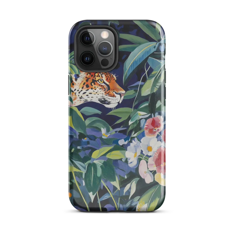 Hidden Majesty: The Jaguar Amongst Tropical Splendor | Phone Case |  12 Pro Max | Tough Case | Glossy