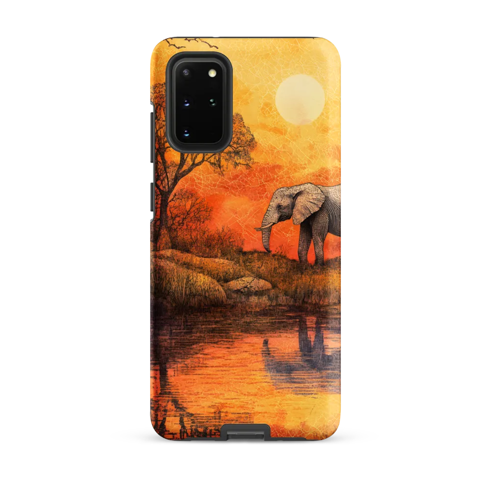 Elephant's Serenity at Dusk