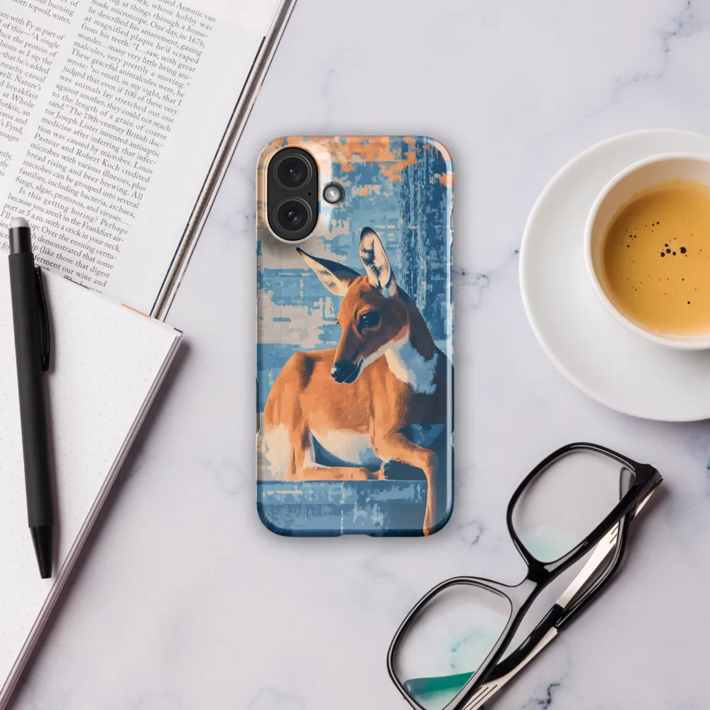 Serenity in Color: The Reclining Deer | Phone Case |  16 Plus | Snap Case | Glossy