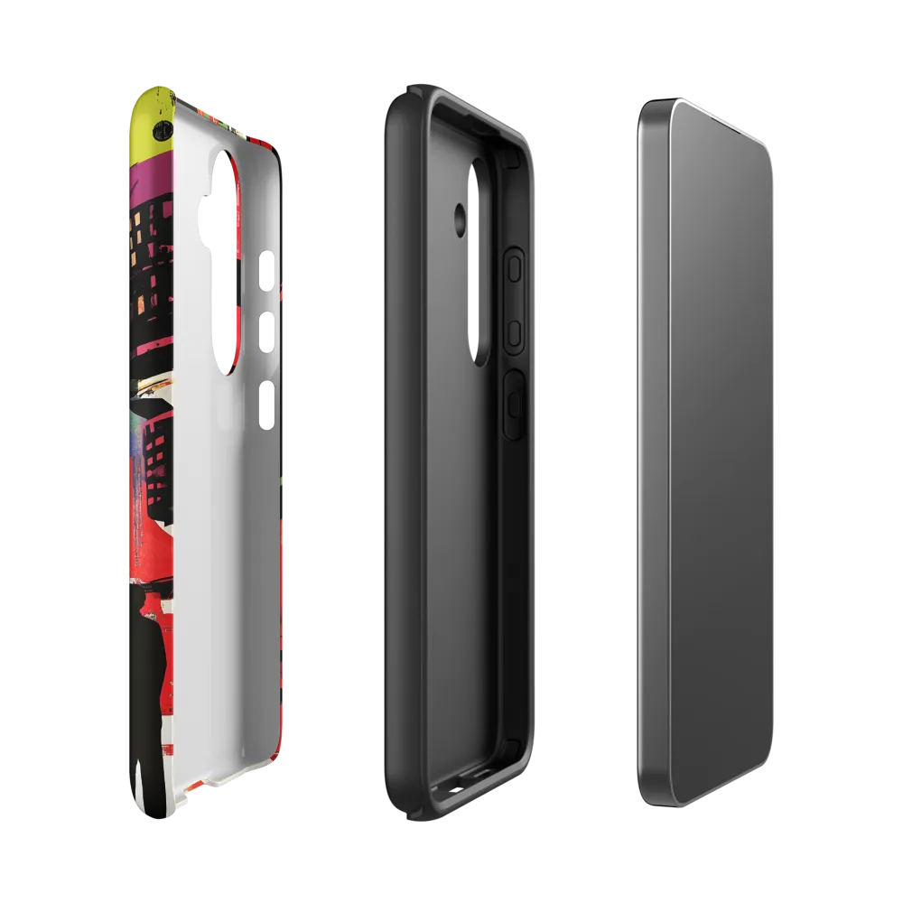 Urban Echoes: A Futuristic Reverie | Phone Case |  S24 | Tough Case | Matte