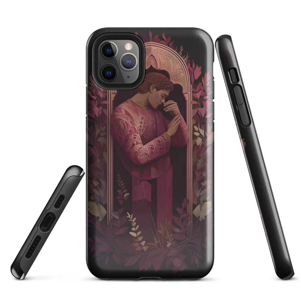 In Contemplation: A Portrait in Purple | Phone Case |  11 Pro Max | Tough Case | Glossy