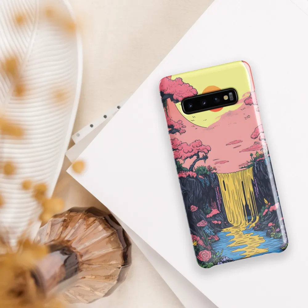 Ethereal Cascade of Blossoms | Phone Case |  S10 Plus | Snap Case | Glossy