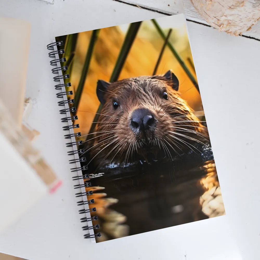 Beaver Serenity: A Natural Portrait | Spiral Notebook