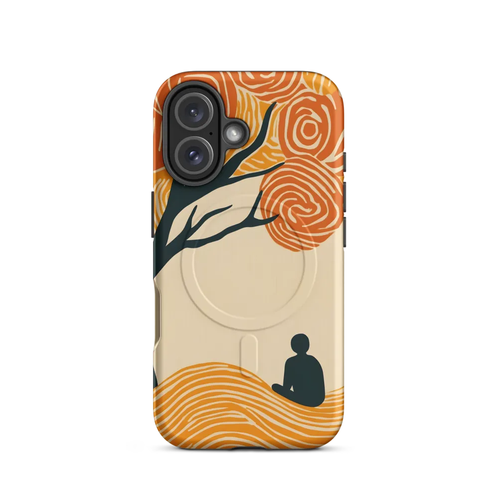 Silent Reflections under Swirling Leaves | Phone Case |  16 | MagSafe® Tough Case | Matte