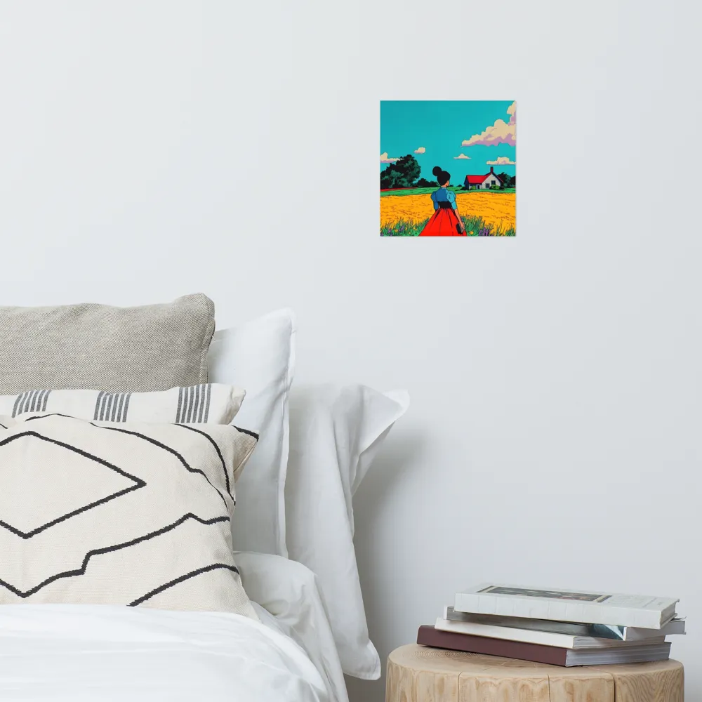 Whispers of a Sunlit Meadow | Poster | 10″×10″