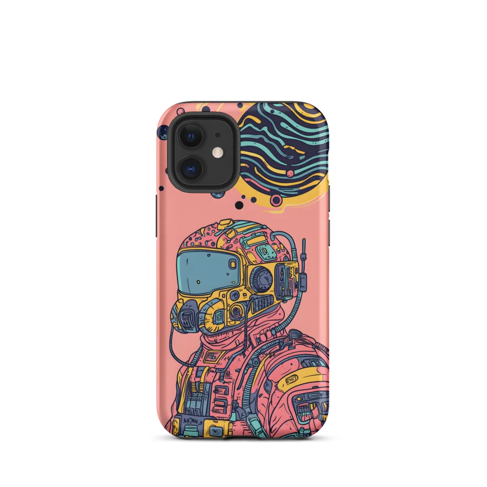 Exploration Beyond: A Digital Astronaut | Phone Case |  12 mini | Tough Case | Matte
