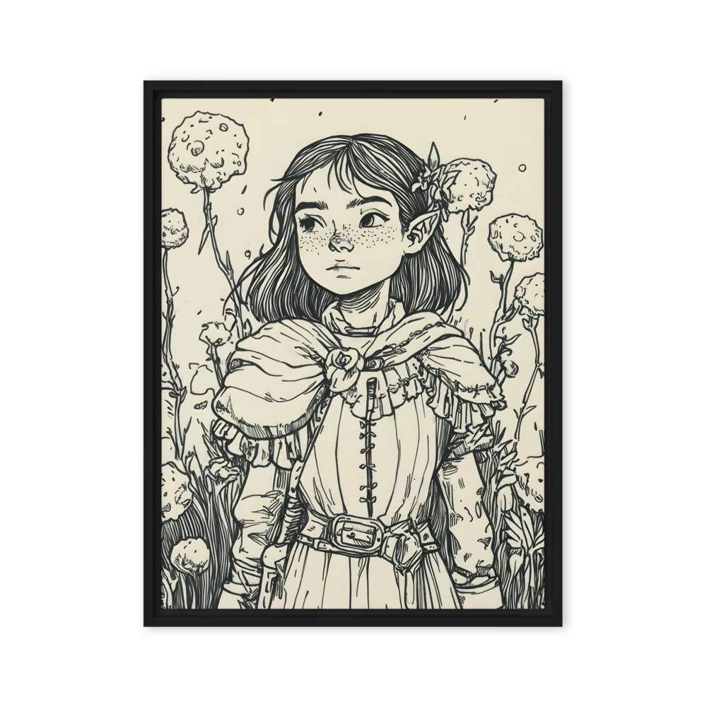 A Young Guardian of Nature | Canvas with Black Frame | 24″×32″
