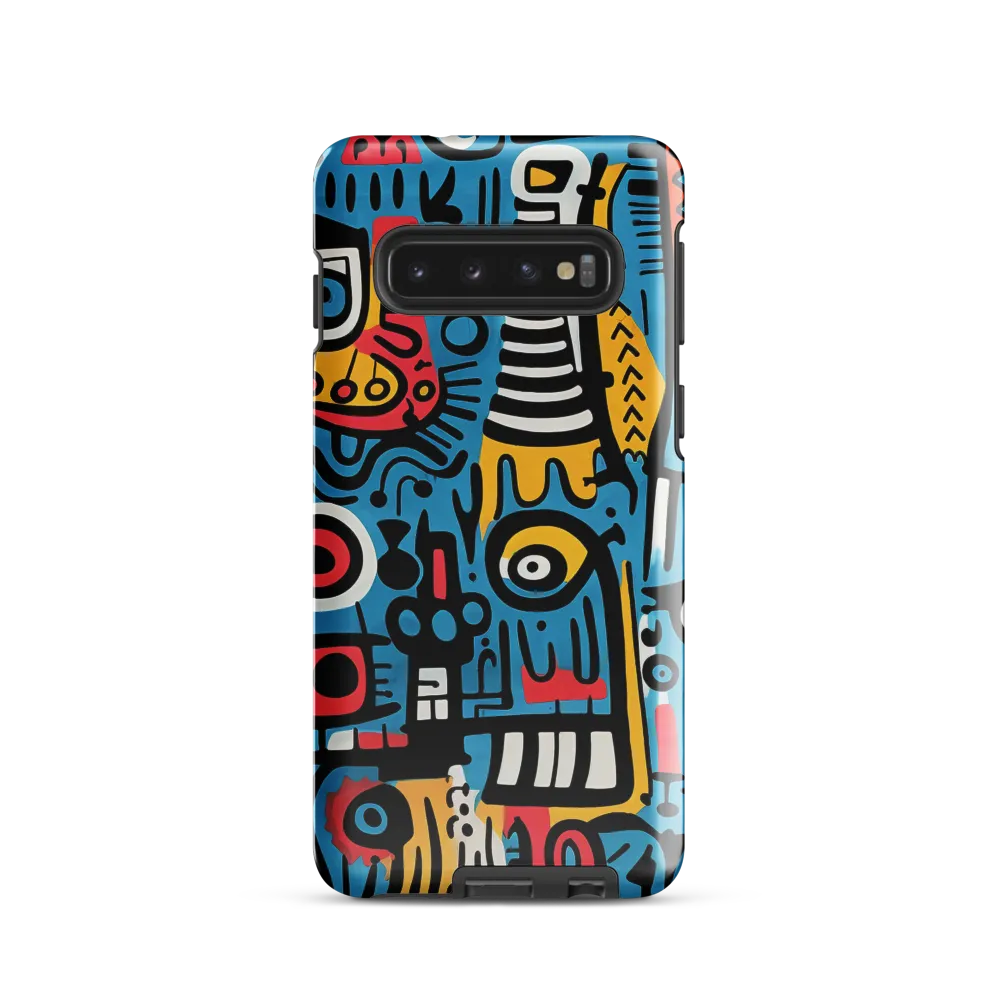 Intricate Playfulness in Geometric Abstract | Phone Case |  S10 | Tough Case | Glossy