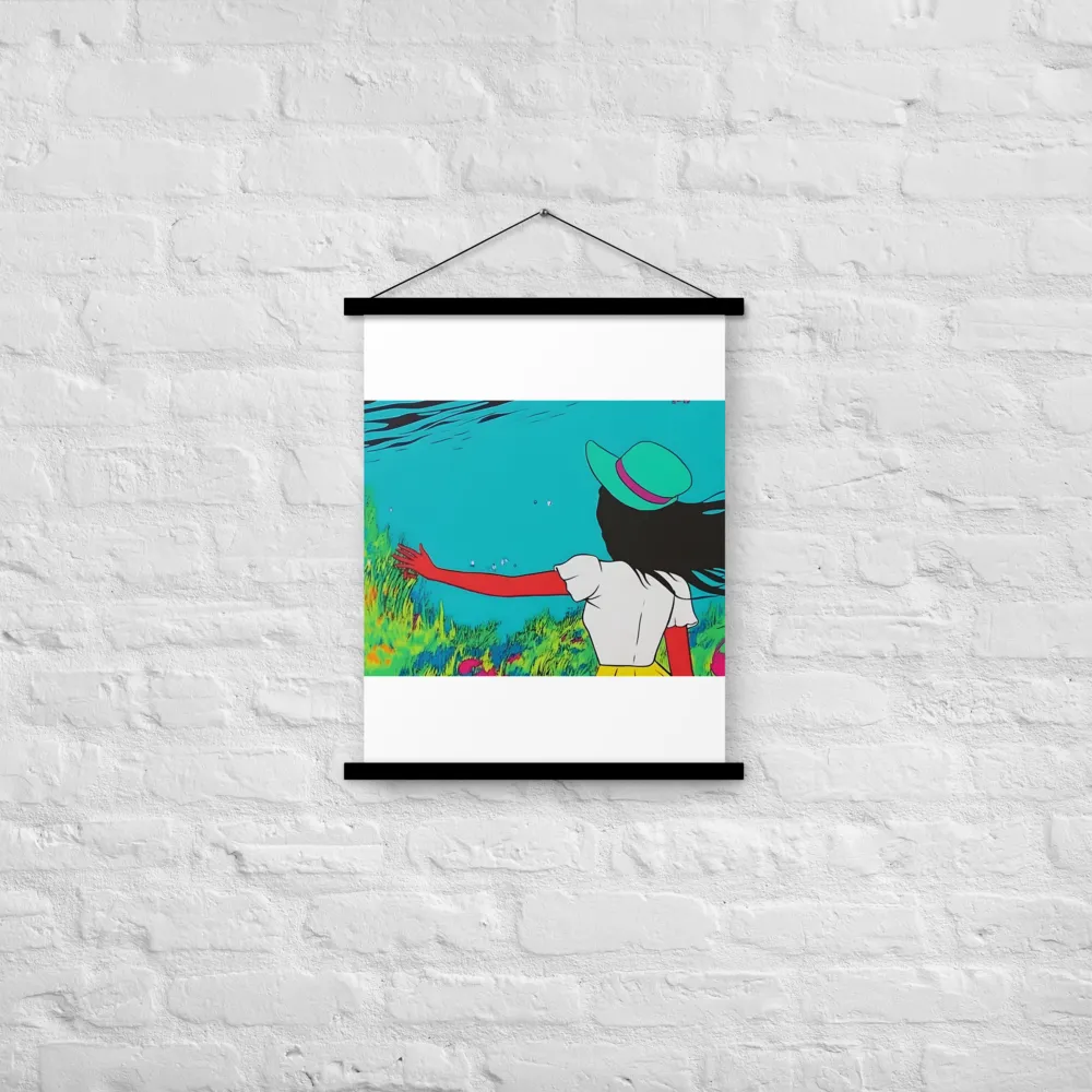 Whimsical Encounter | Poster With Black Wood Hanger | 18″×24″