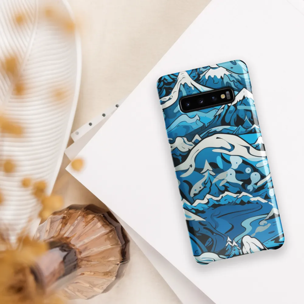 Frozen Harmony: A Blue Mountain Odyssey | Phone Case |  S10 Plus | Snap Case | Glossy