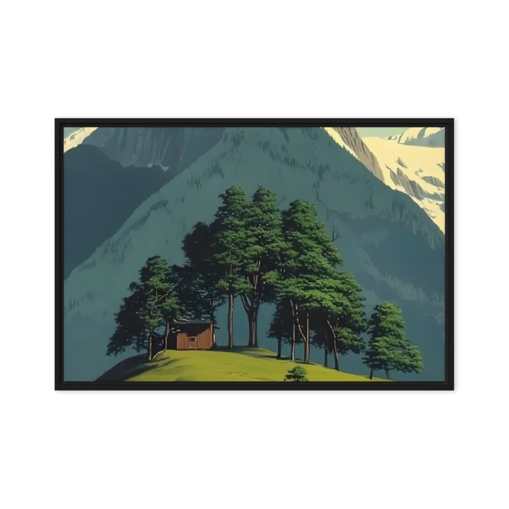 Whispers of Tranquility | Canvas with Black Frame | 24″×36″